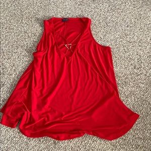 Red tank top